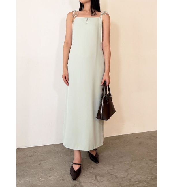 LAGUNAMOON「ドロップディティールサテンキャミワンピース」|ワンピース|