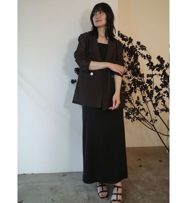 LAGUNAMOON「ドロップディティールサテンキャミワンピース」|ワンピース|