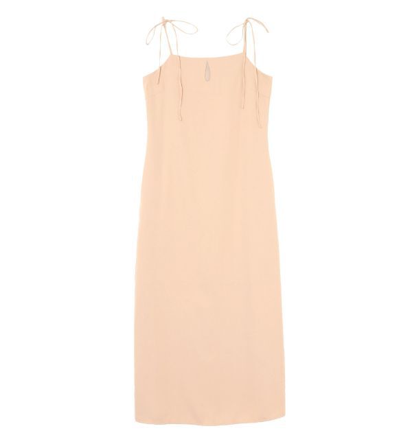 LAGUNAMOON「ドロップディティールサテンキャミワンピース」|ワンピース|ベージュ