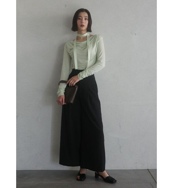 LAGUNAMOON「シンプルウエストデザインワイドパンツ」|その他|