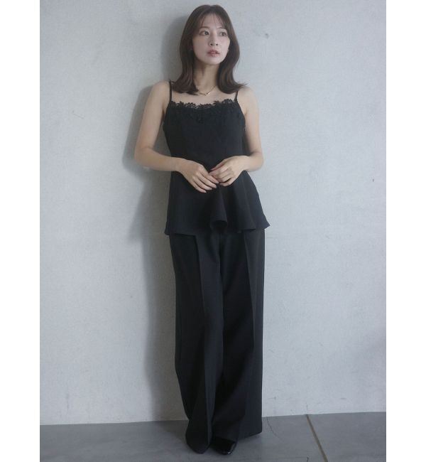 LAGUNAMOON「シンプルウエストデザインワイドパンツ」|その他|