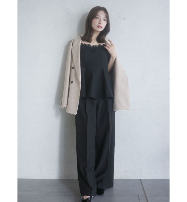 LAGUNAMOON「シンプルウエストデザインワイドパンツ」|その他|