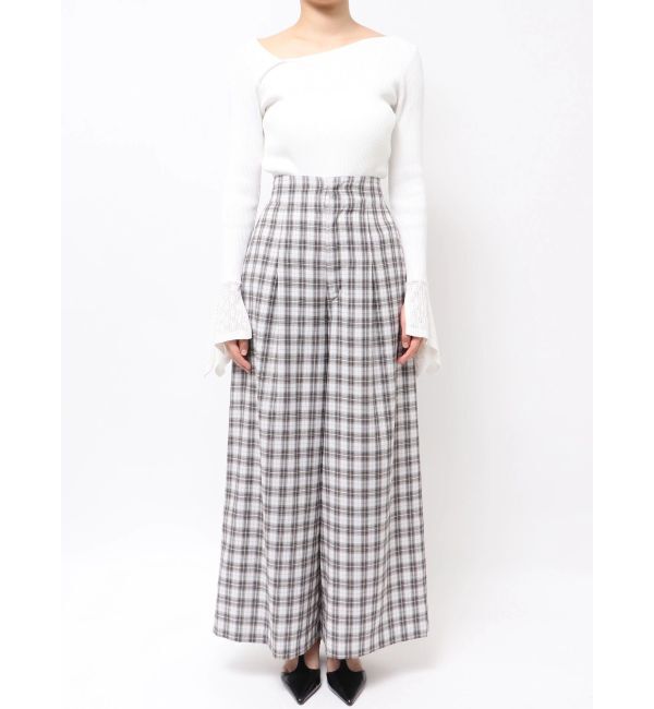 LAGUNAMOON「シンプルウエストデザインワイドパンツ」|その他|