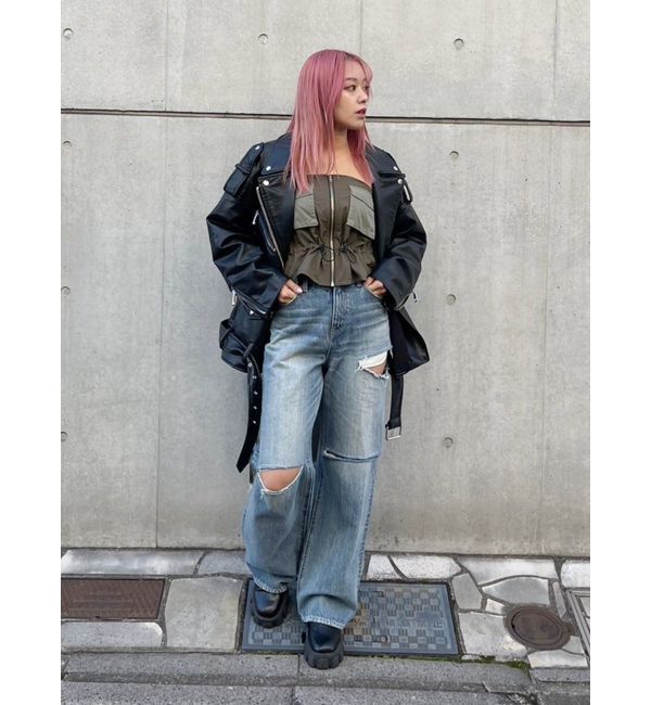 EVRIS「ミリタリーデザインベアビスチェ」|キャミソール|