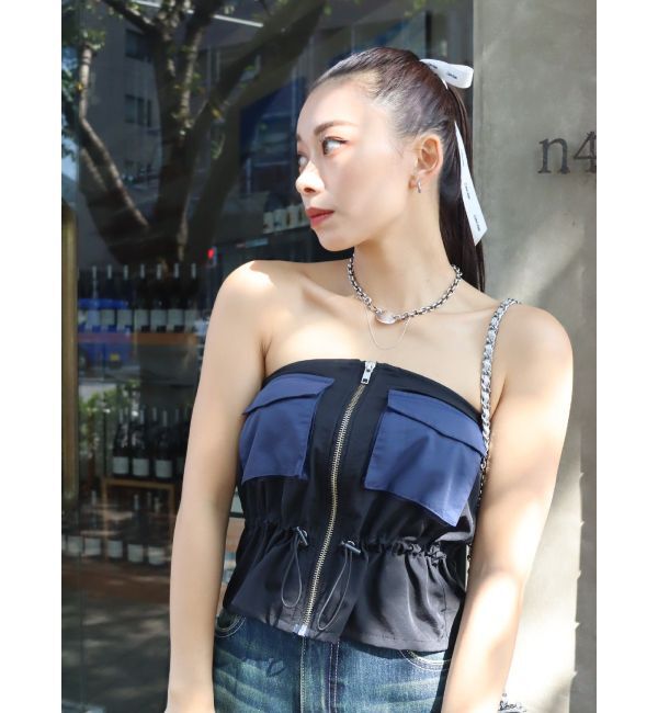 EVRIS「ミリタリーデザインベアビスチェ」|キャミソール|