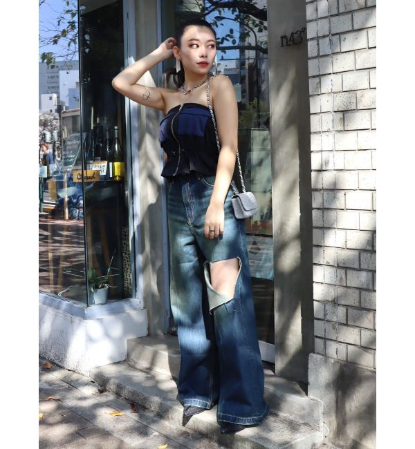 EVRIS「ミリタリーデザインベアビスチェ」|キャミソール|