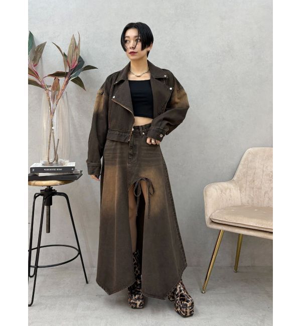 EVRIS「スクエアクロップドトップス」|Tシャツ・カットソー|