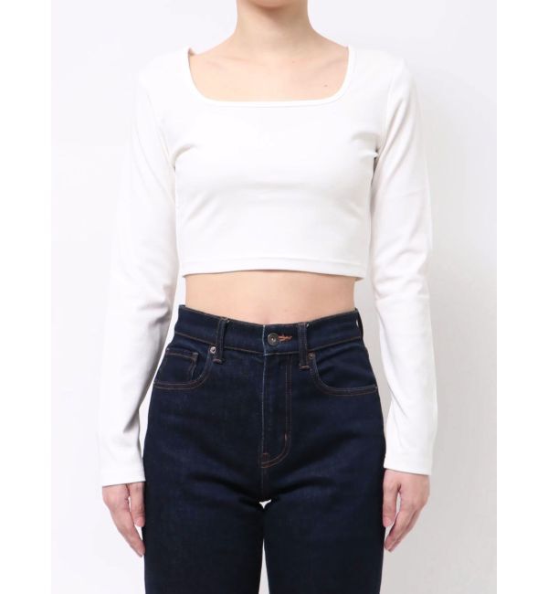 EVRIS「スクエアクロップドトップス」|Tシャツ・カットソー|