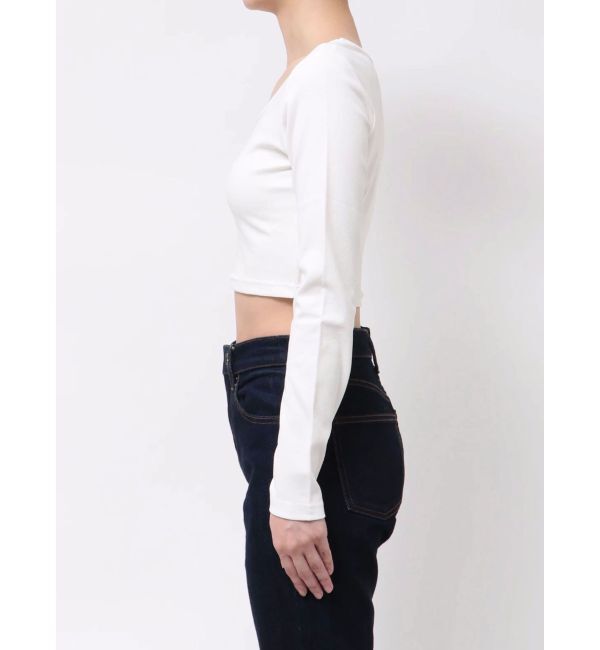 EVRIS「スクエアクロップドトップス」|Tシャツ・カットソー|