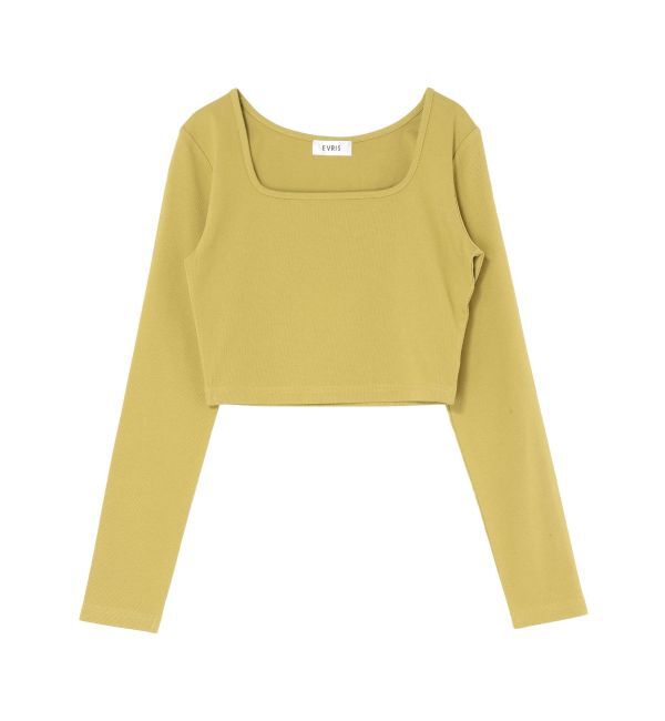 EVRIS「スクエアクロップドトップス」|Tシャツ・カットソー|