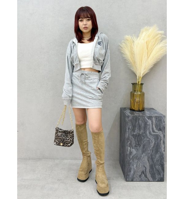 EVRIS「ワンポイントブリーチジップアップフーディ【セットアップ着用可能】」|パーカー|