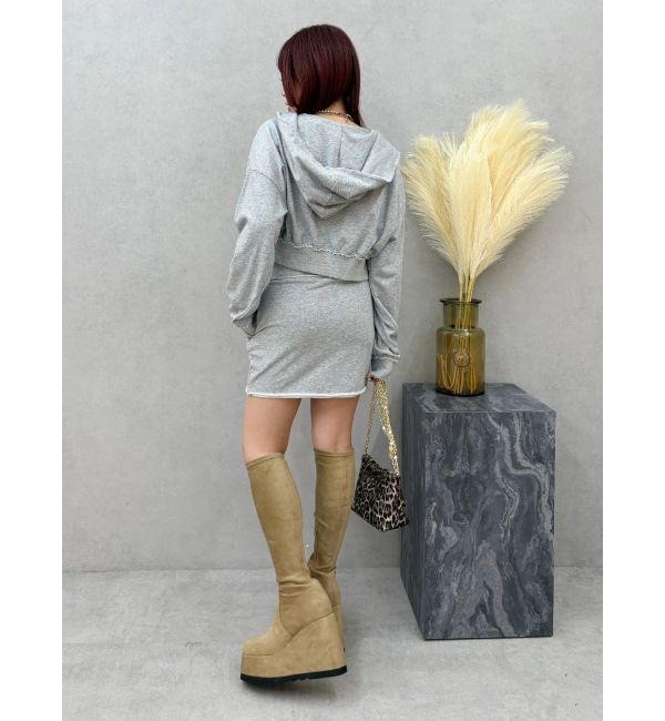 EVRIS「ワンポイントブリーチジップアップフーディ【セットアップ着用可能】」|パーカー|