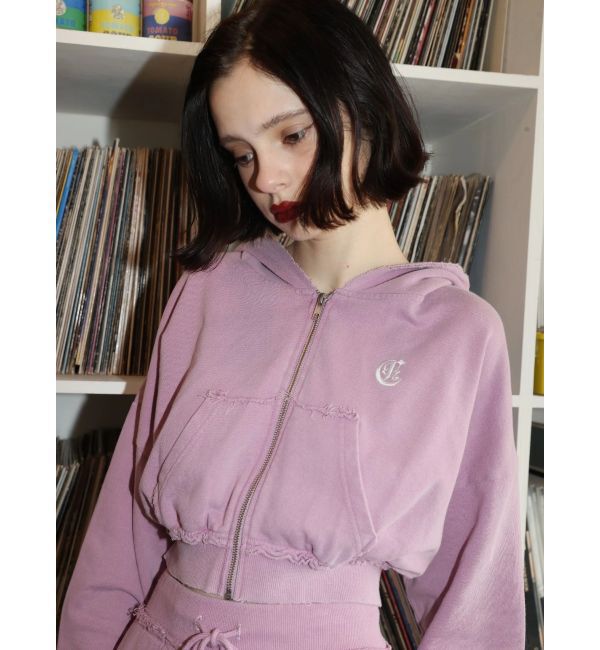 EVRIS「ワンポイントブリーチジップアップフーディ【セットアップ着用可能】」|パーカー|