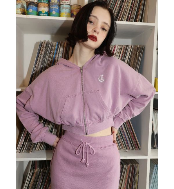 EVRIS「ワンポイントブリーチジップアップフーディ【セットアップ着用可能】」|パーカー|