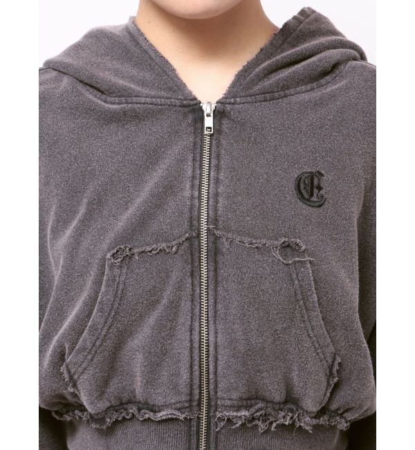 EVRIS「ワンポイントブリーチジップアップフーディ【セットアップ着用可能】」|パーカー|