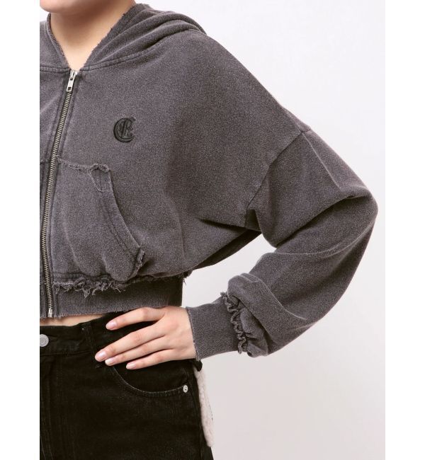 EVRIS「ワンポイントブリーチジップアップフーディ【セットアップ着用可能】」|パーカー|