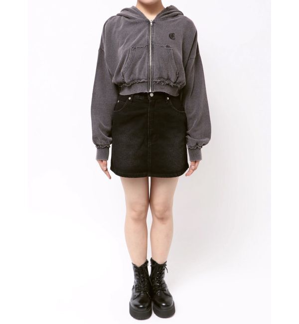 EVRIS「ワンポイントブリーチジップアップフーディ【セットアップ着用可能】」|パーカー|