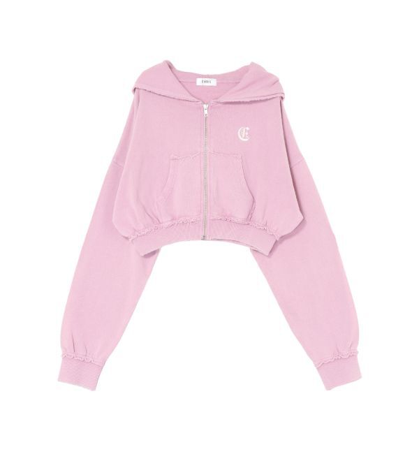 EVRIS「ワンポイントブリーチジップアップフーディ【セットアップ着用可能】」|パーカー|