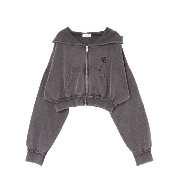 EVRIS「ワンポイントブリーチジップアップフーディ【セットアップ着用可能】」|パーカー|