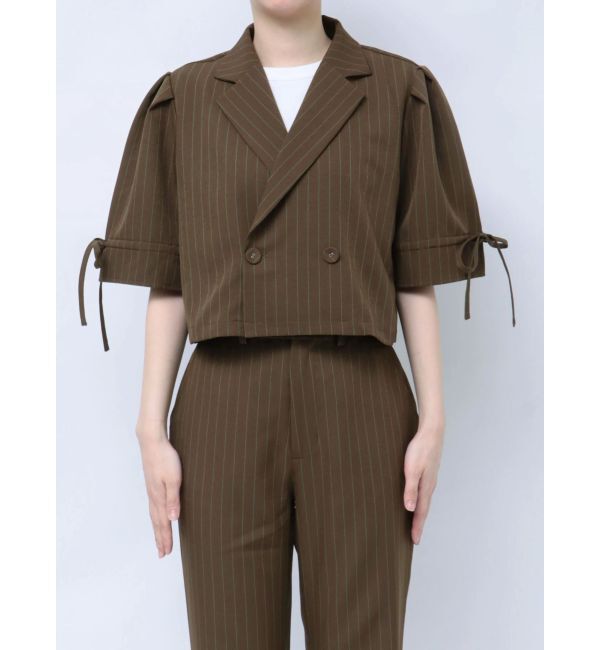 jouetie「【FRUITSZIPPER櫻井優衣】クロップドジャケット」|テーラードジャケット|