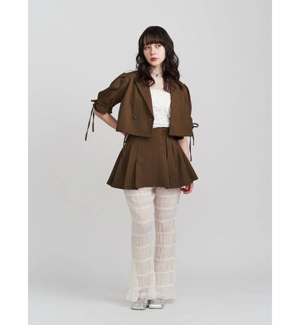 jouetie「【FRUITSZIPPER櫻井優衣】クロップドジャケット」|テーラードジャケット|