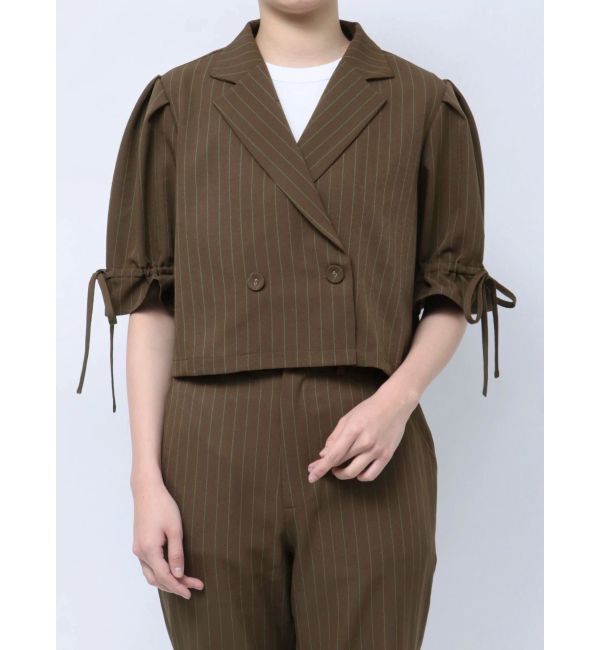 jouetie「【FRUITSZIPPER櫻井優衣】クロップドジャケット」|テーラードジャケット|