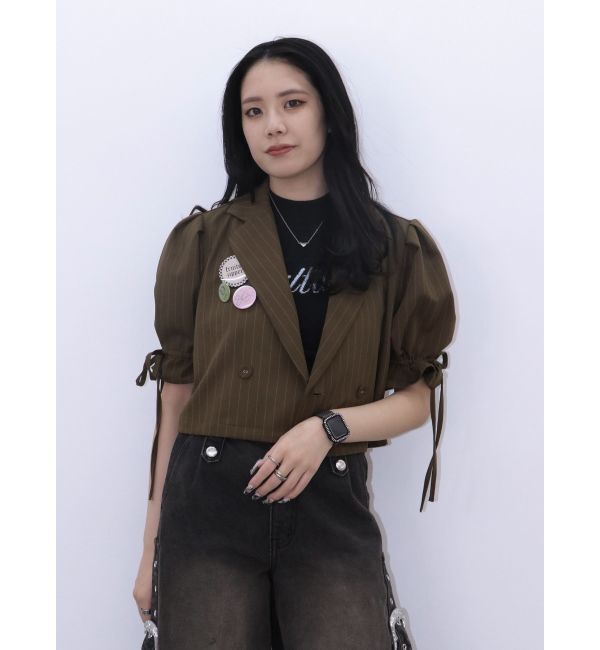 jouetie「【FRUITSZIPPER櫻井優衣】クロップドジャケット」|テーラードジャケット|