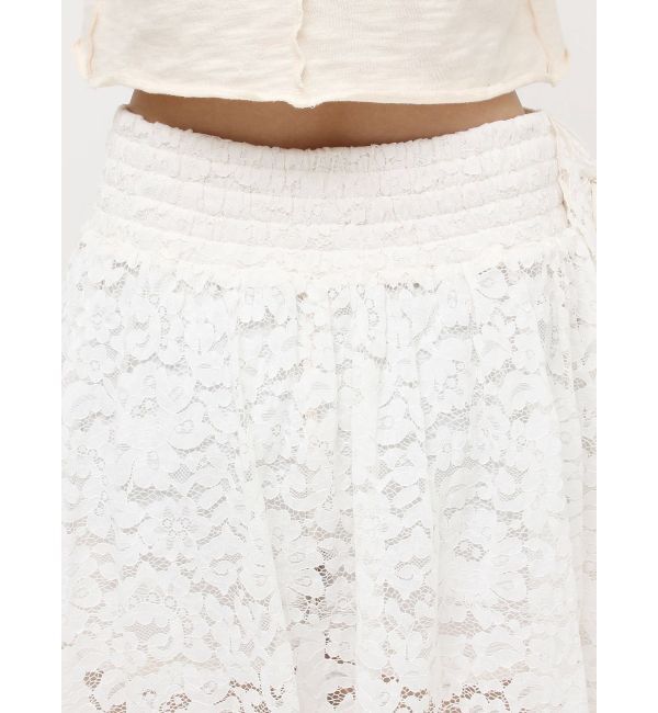 jouetie「アシメドレープフリルレースミニスカート」|スカート|