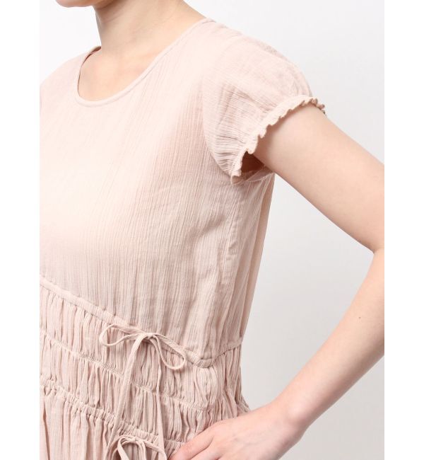 merry jenny「ギャザーギャザーパフロングワンピース」|ワンピース|