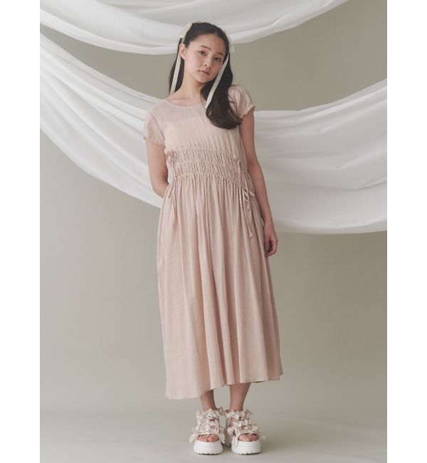 merry jenny「ギャザーギャザーパフロングワンピース」|ワンピース|
