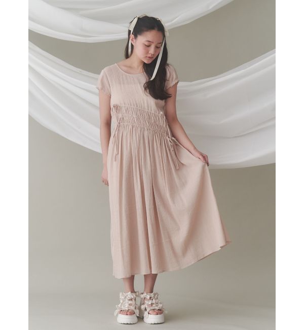 merry jenny「ギャザーギャザーパフロングワンピース」|ワンピース|