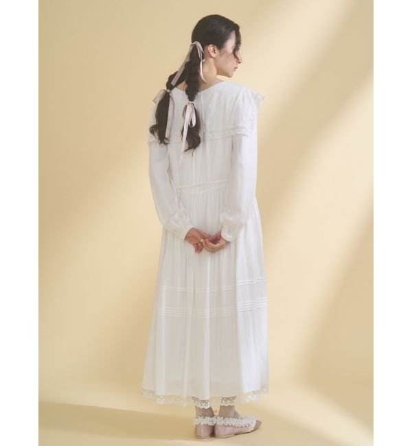 merry jenny「airy lace collarワンピース」|ワンピース|