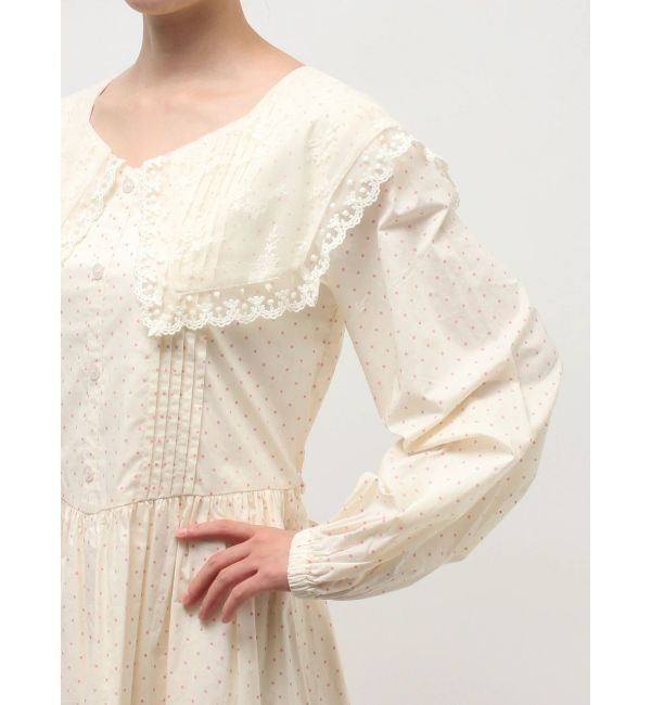 merry jenny「airy lace collarワンピース」|ワンピース|