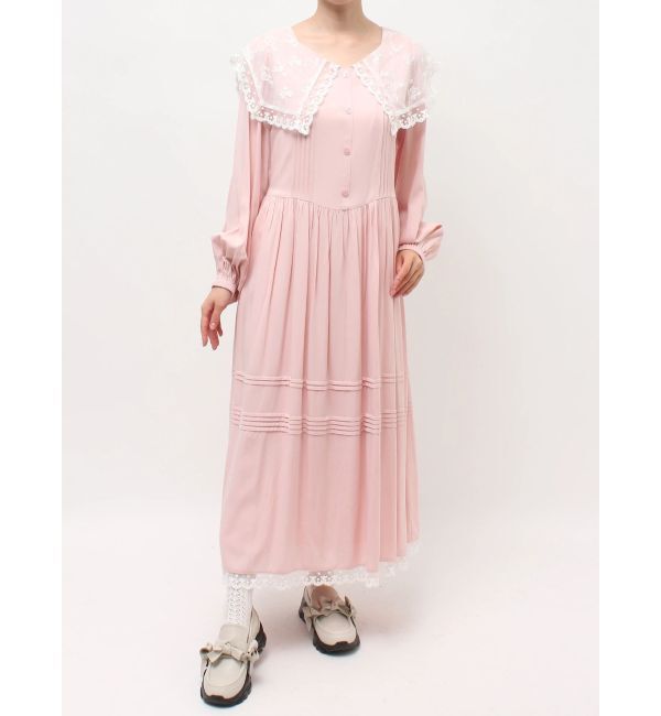 merry jenny「airy lace collarワンピース」|ワンピース|