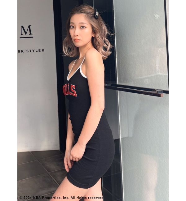 GYDA「NBAバイカラーキャミワンピース」|ワンピース|