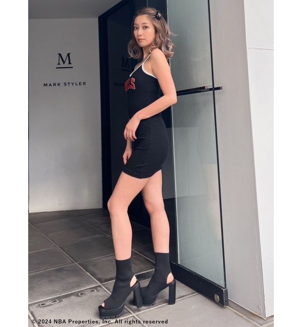 GYDA「NBAバイカラーキャミワンピース」|ワンピース|