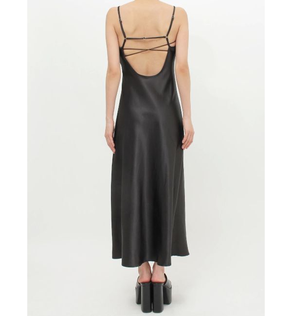 GYDA「バックオープンサテンキャミロングワンピース」|ワンピース|