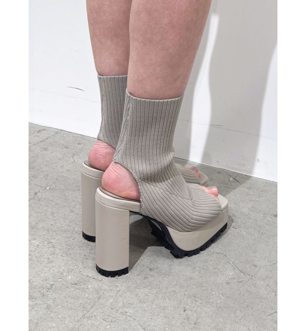 GYDA「オープンリブニットタンクソールブーツ」|その他|