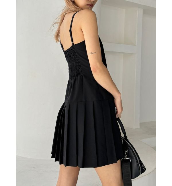 GYDA「【TINY】アシメストラッププリーツワンピース」|ワンピース|