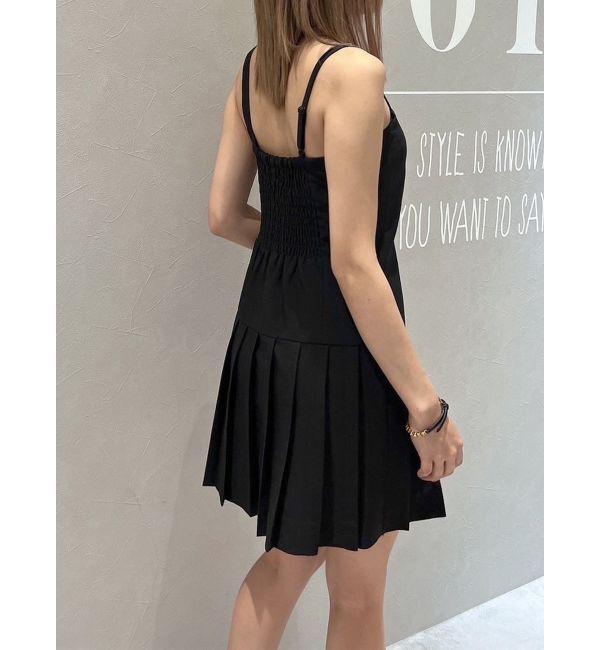 GYDA「【TINY】アシメストラッププリーツワンピース」|ワンピース|