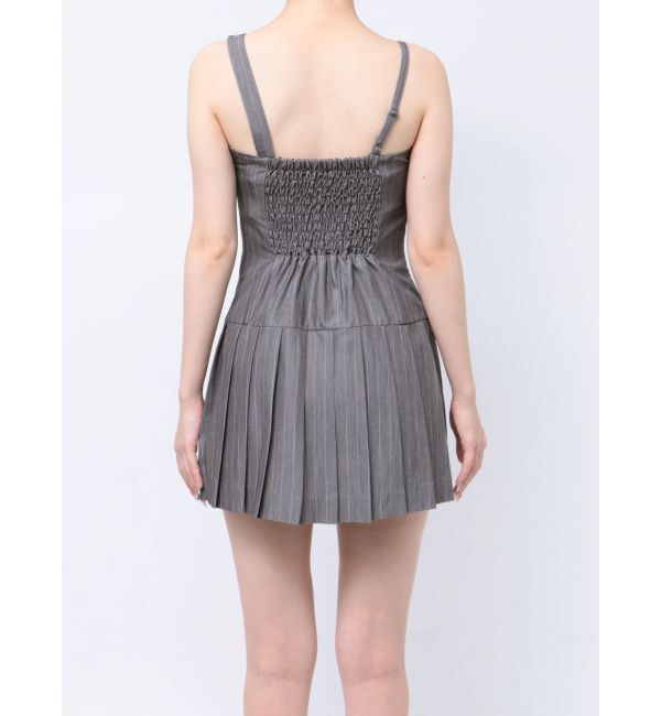 GYDA「【TINY】アシメストラッププリーツワンピース」|ワンピース|