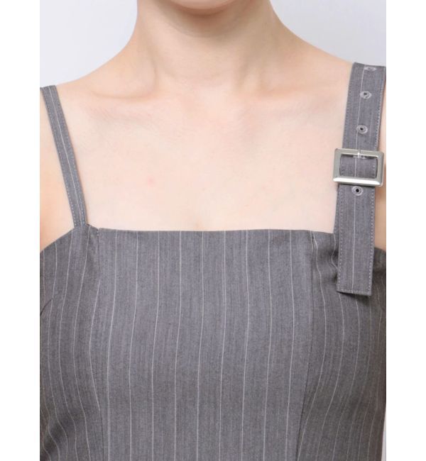 GYDA「【TINY】アシメストラッププリーツワンピース」|ワンピース|