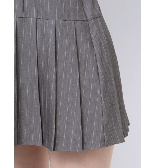 GYDA「【TINY】アシメストラッププリーツワンピース」|ワンピース|