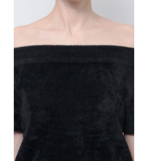 GYDA「ブラウジングオフショルシャギーニットワンピース」|ワンピース|