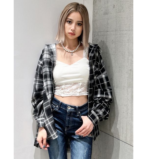 GYDA「MANY MIX CHECKシャツ」|シャツ・ブラウス|