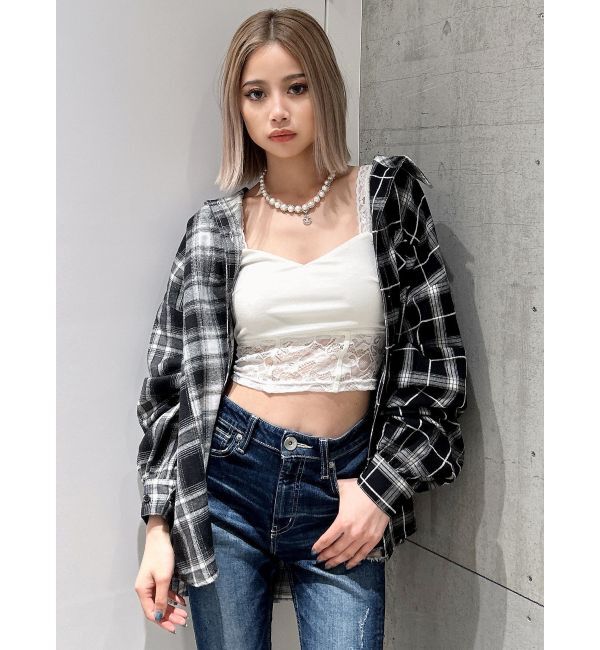 GYDA「MANY MIX CHECKシャツ」|シャツ・ブラウス|