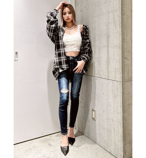 GYDA「MANY MIX CHECKシャツ」|シャツ・ブラウス|