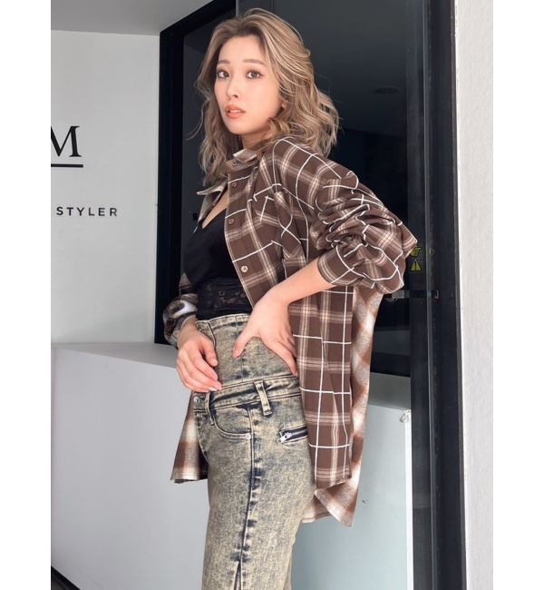 GYDA「MANY MIX CHECKシャツ」|シャツ・ブラウス|