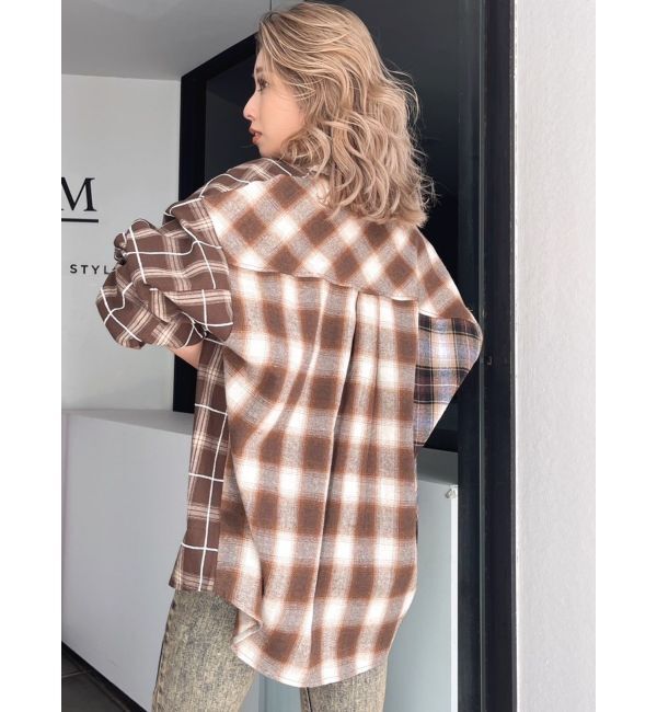 GYDA「MANY MIX CHECKシャツ」|シャツ・ブラウス|