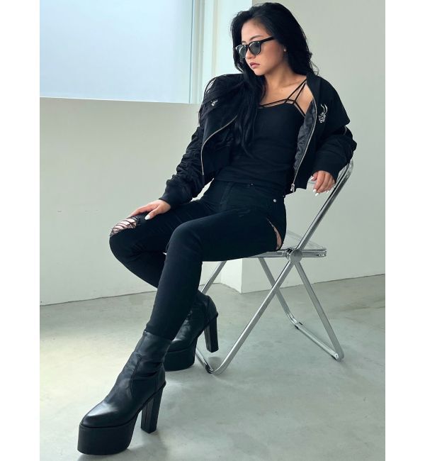 GYDA「NO COFFEE NO GYDAショートMA1」|ブルゾン・スタジャン|